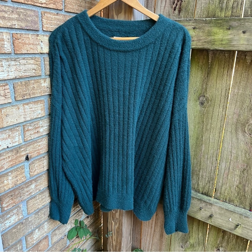 Aerie Deep Green Ribbed Women's Sweater
